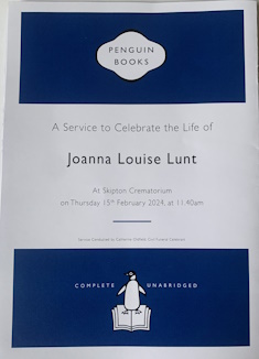 Joanna Louise Lunt 1947-2024 Image